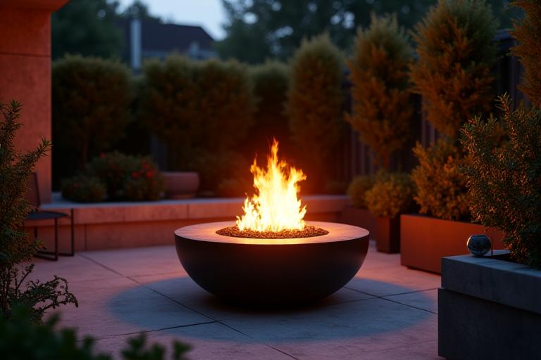 Brasero personnalisable pour jardin urbain